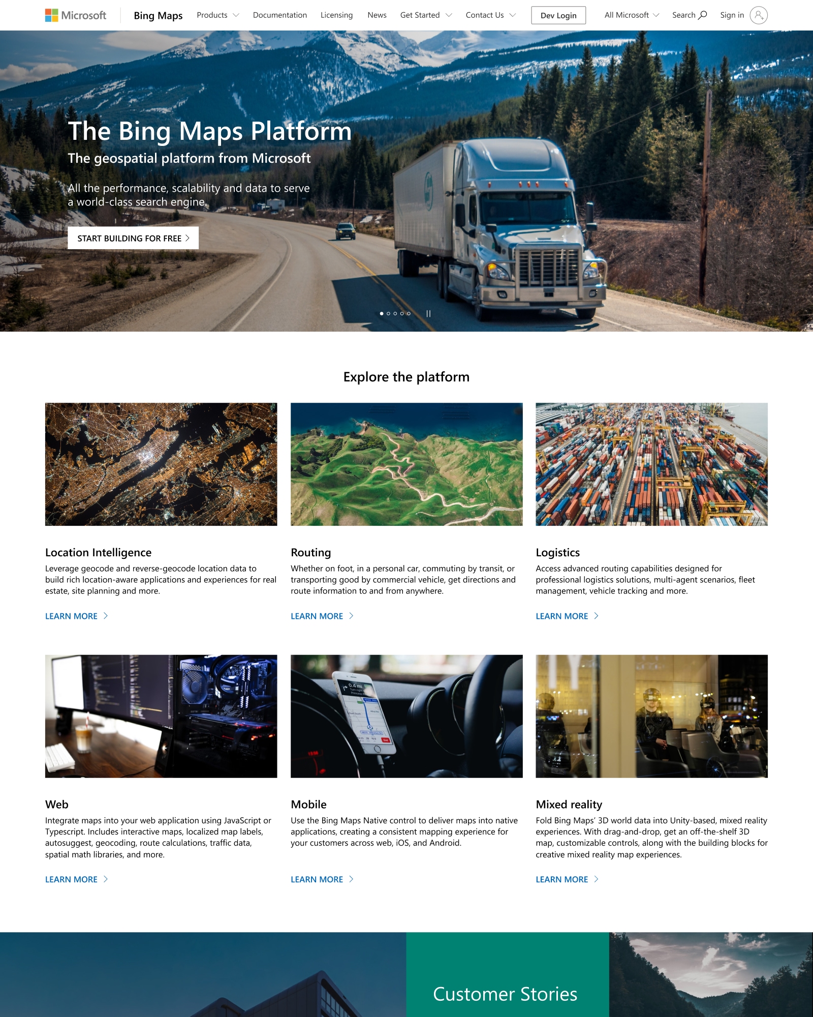 Helping developers build on the Bing Maps Platform