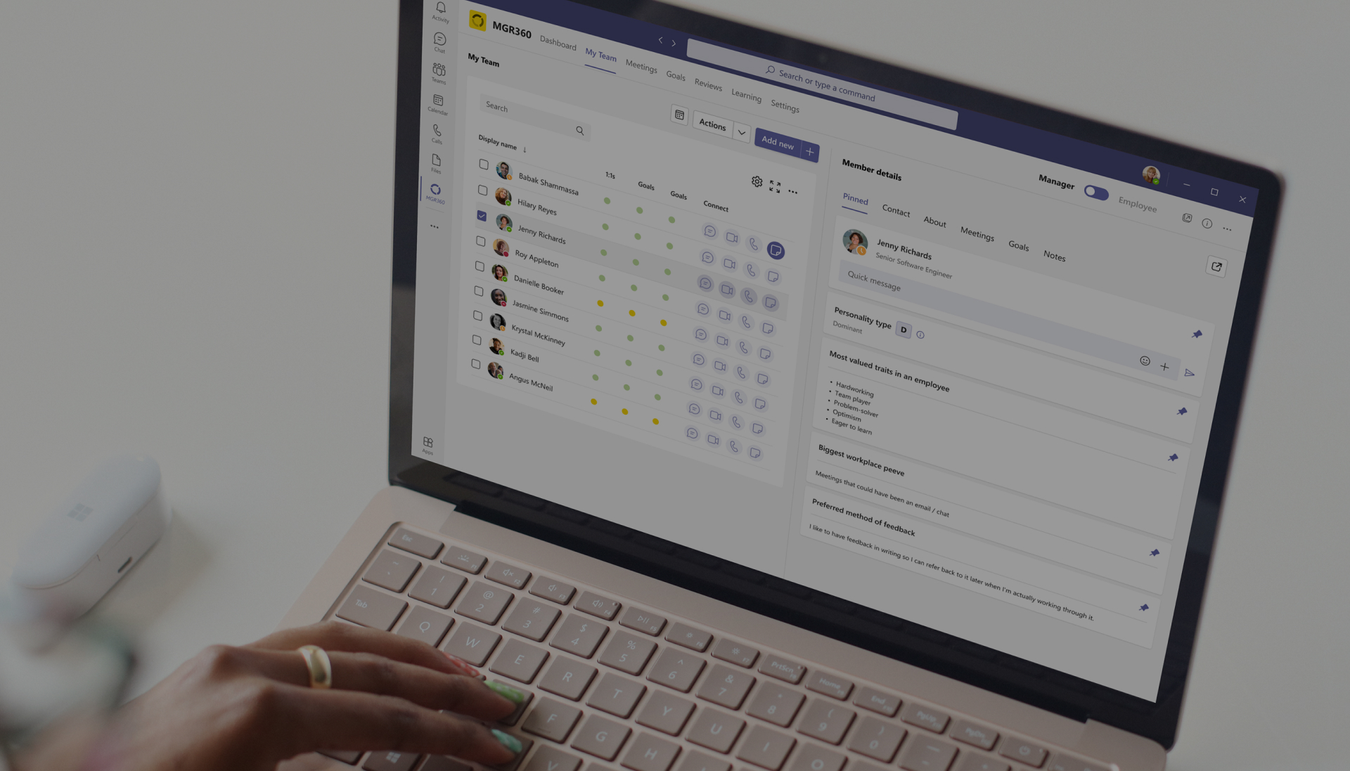 Building a leadership development app in Microsoft Teams